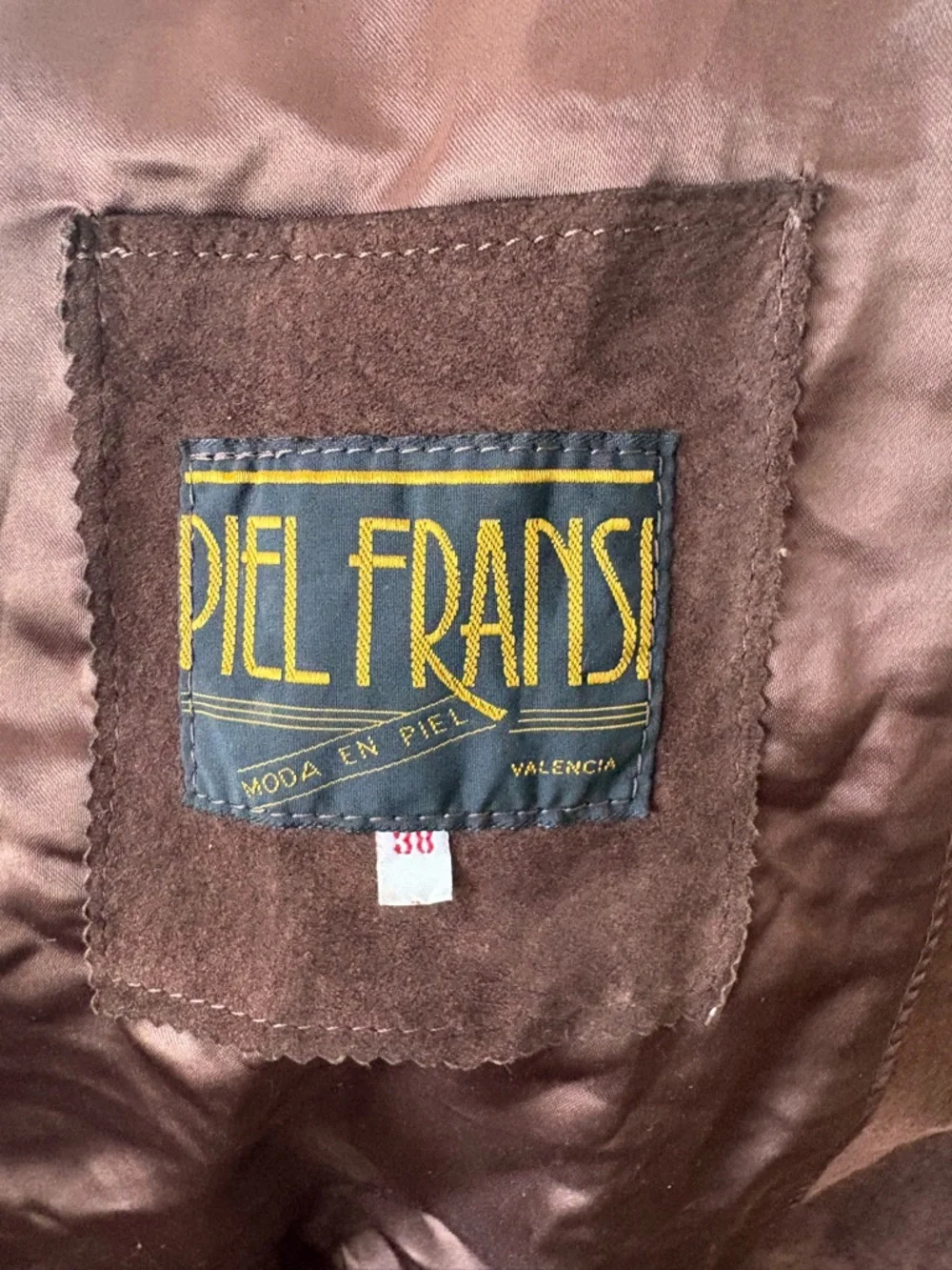 80s suede swing coat - Picture 5 of 8